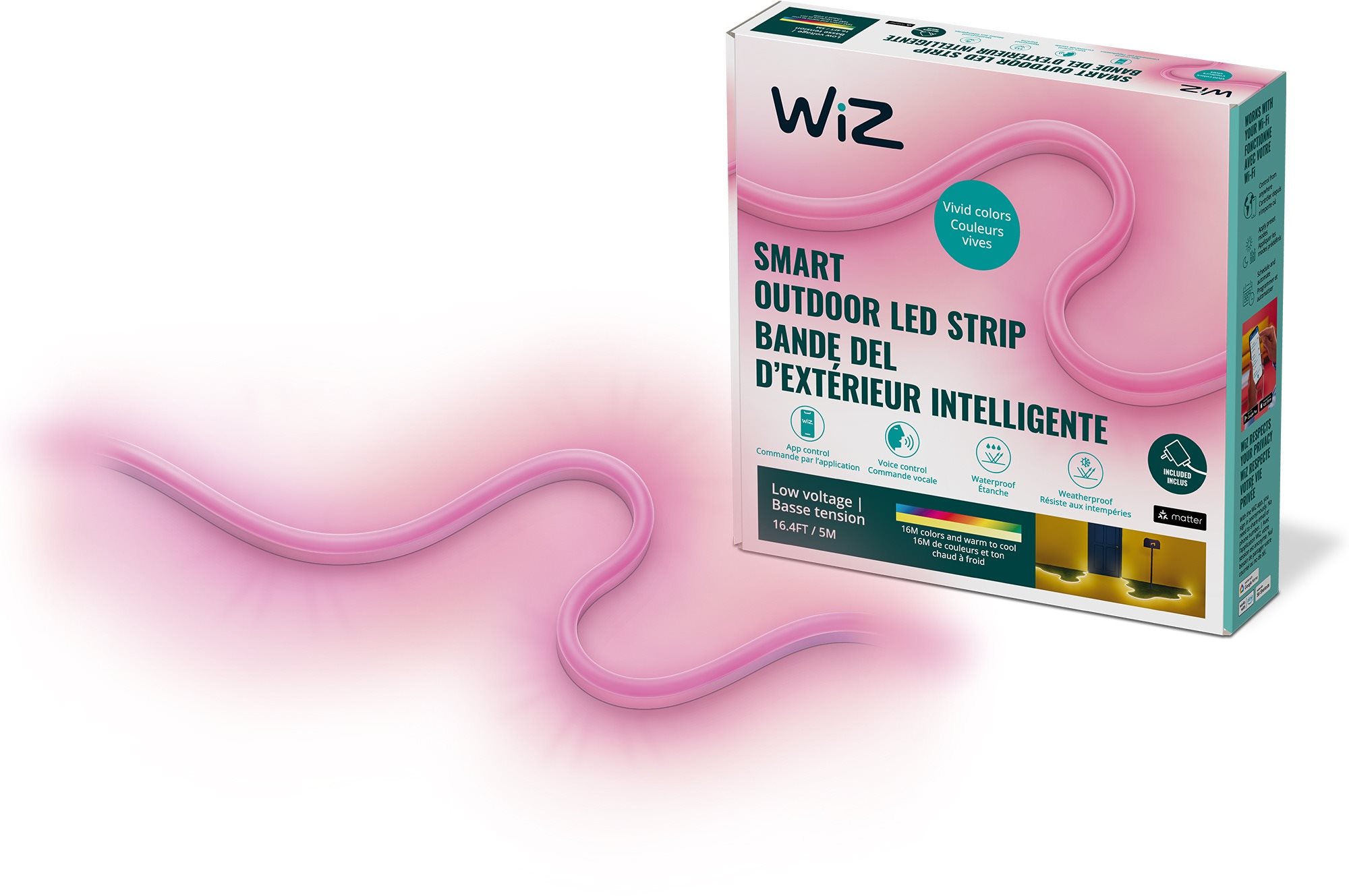 WiZ Outdoor RGBW LED strip kit 5 m Type C