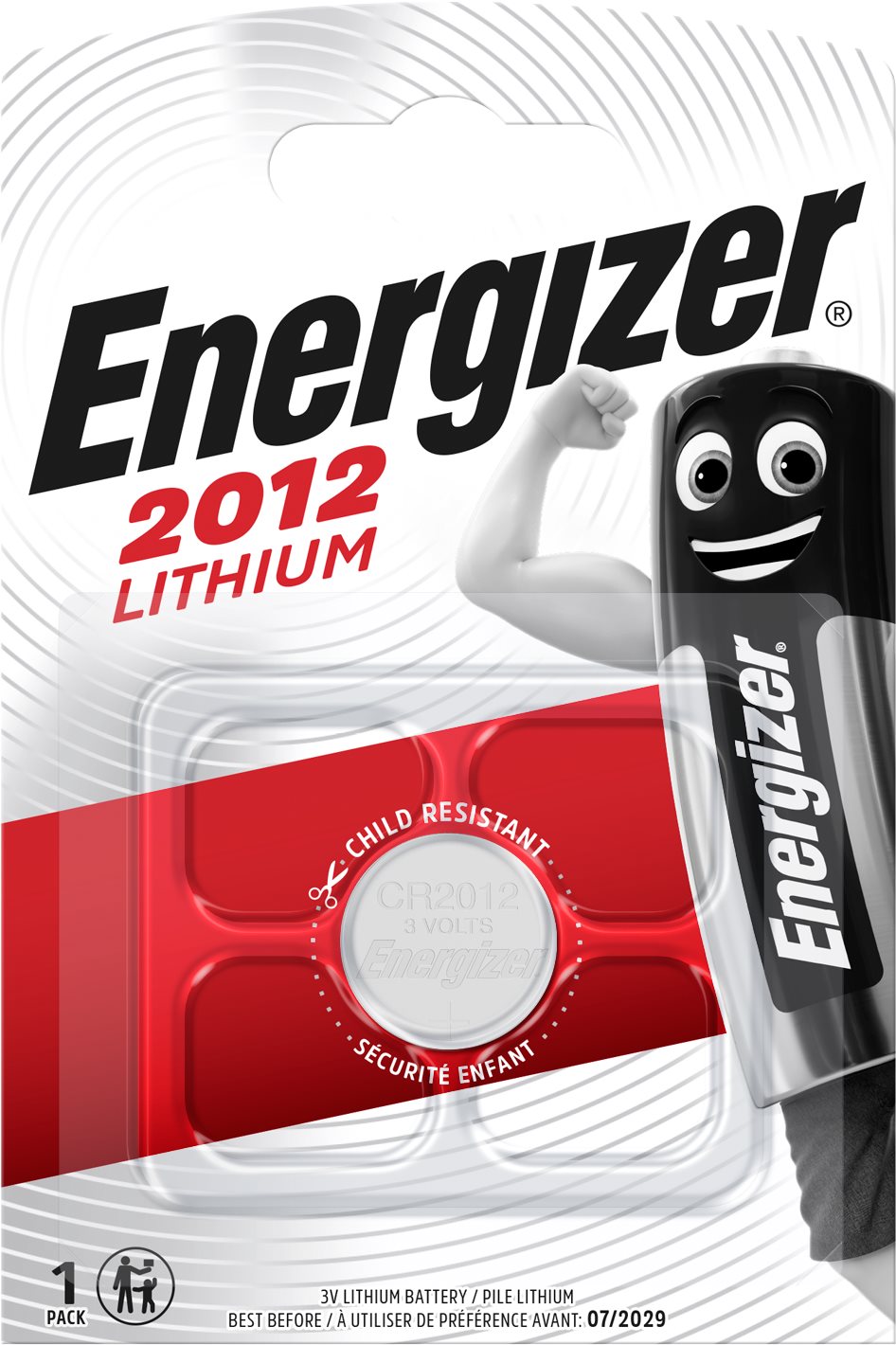 Energizer Lítiová gombíková batéria CR2012