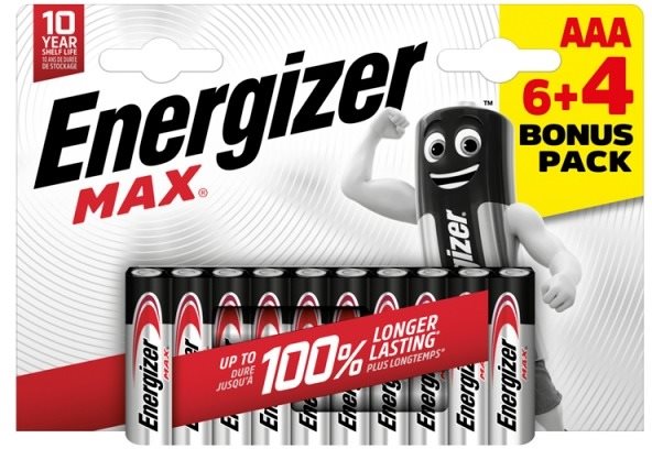 Energizer MAX AAA 6+4 zadarmo