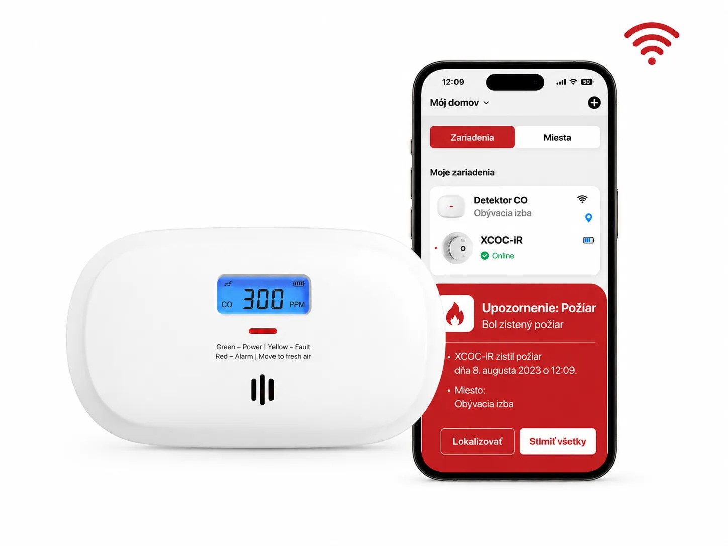 X-Sense XC0C-iR WiFi detektor CO