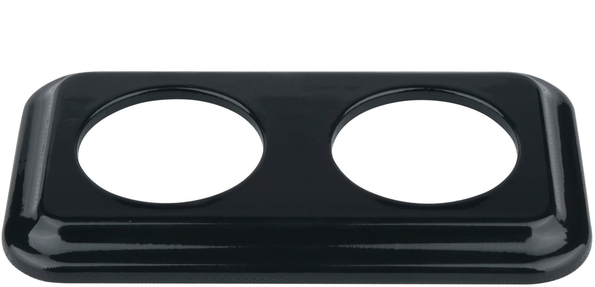 X-Site Retro rámeček duo keramika 2 × A100mm hranatý černý