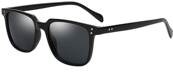 VeyRey Slnečné okuliare polarizačné hranaté Parisse čierne