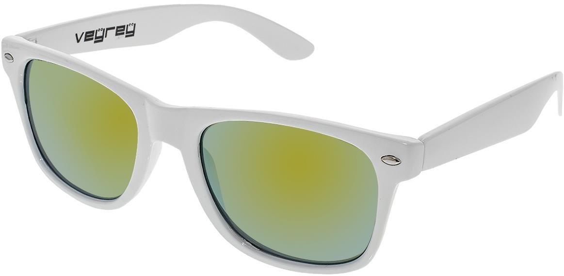 VeyRey Slnečné okuliare Nerd zrkadlové zlaté sklá