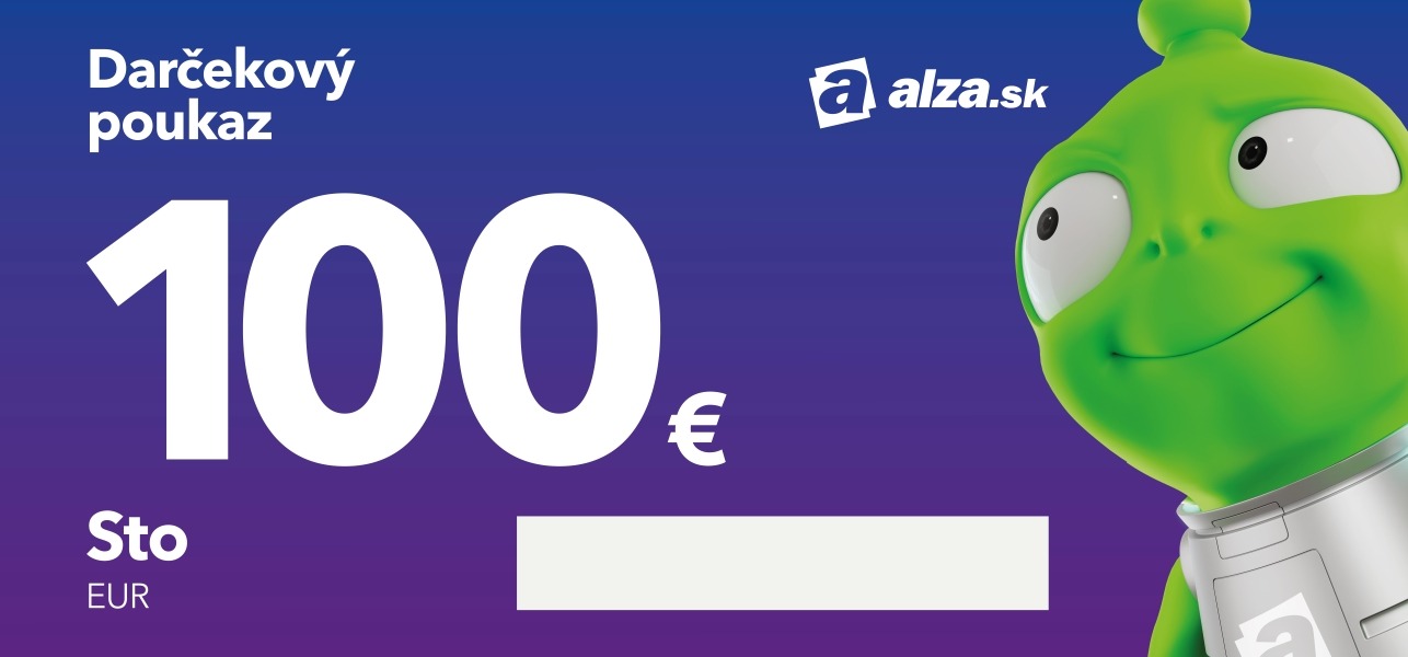 Darčekový poukaz Alza.sk na nákup tovaru v hodnote 100 €