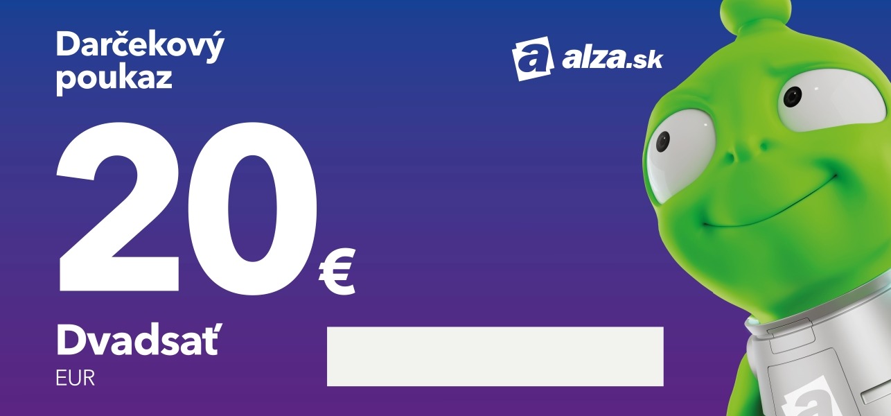 Darčekový poukaz Alza.sk na nákup tovaru v hodnote 20 €