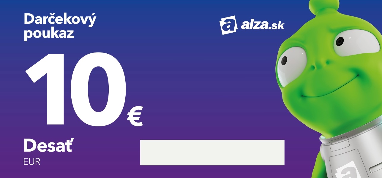 Elektronický darčekový poukaz Alza.sk na nákup tovaru v hodnote 10 €