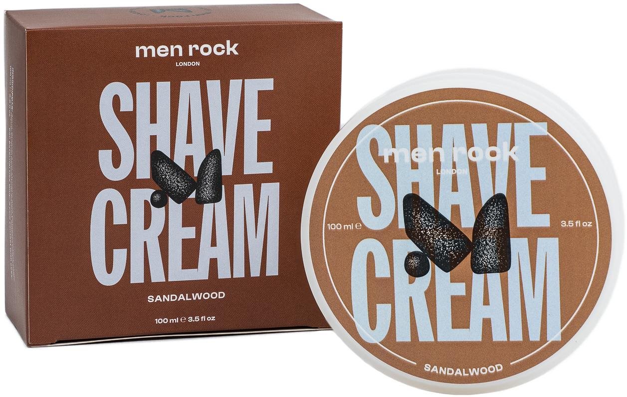 Men Rock Krém na holenie – santalové drevo 100 ml