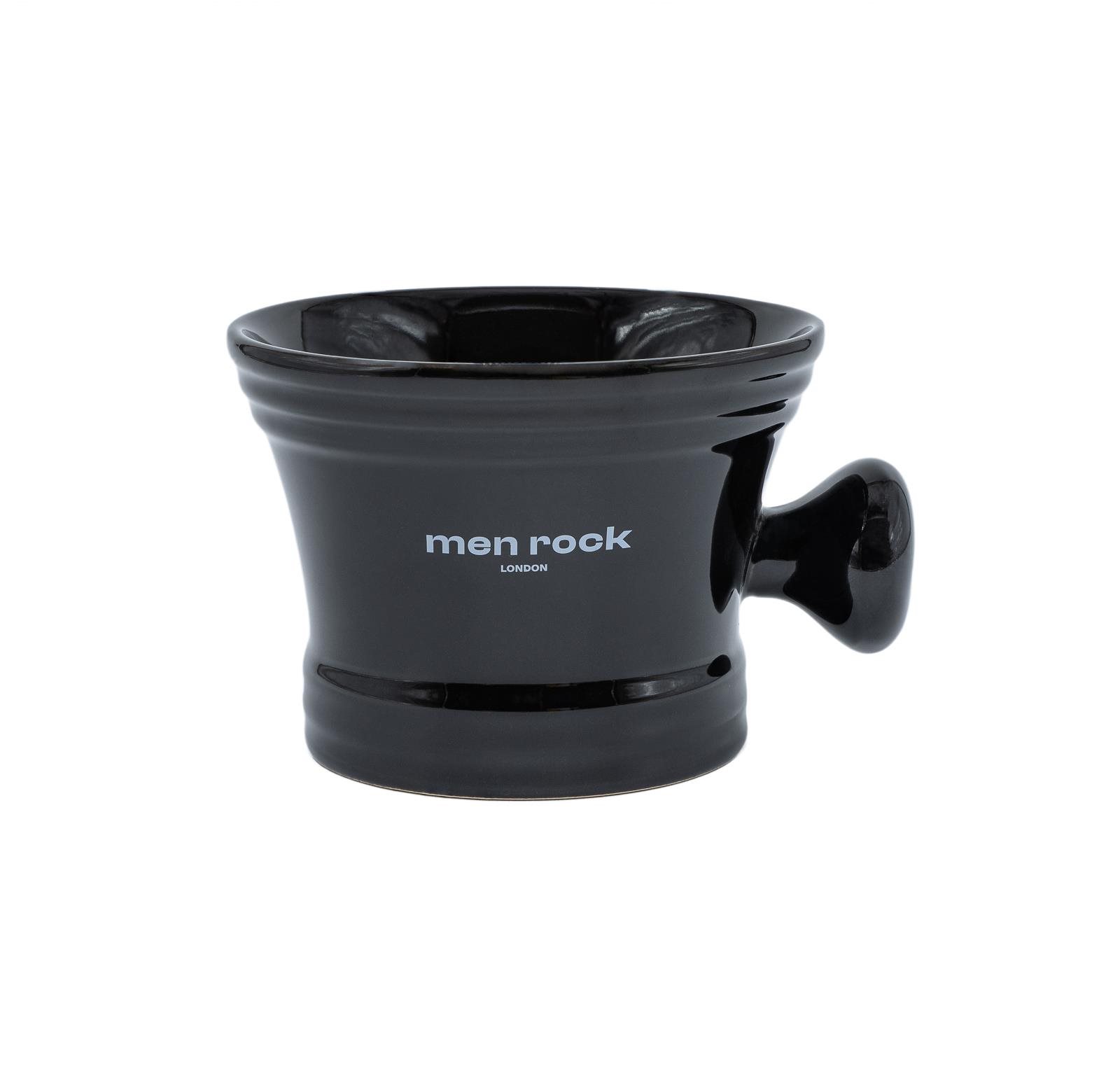 Men Rock Čierna porcelánová miska na holenie