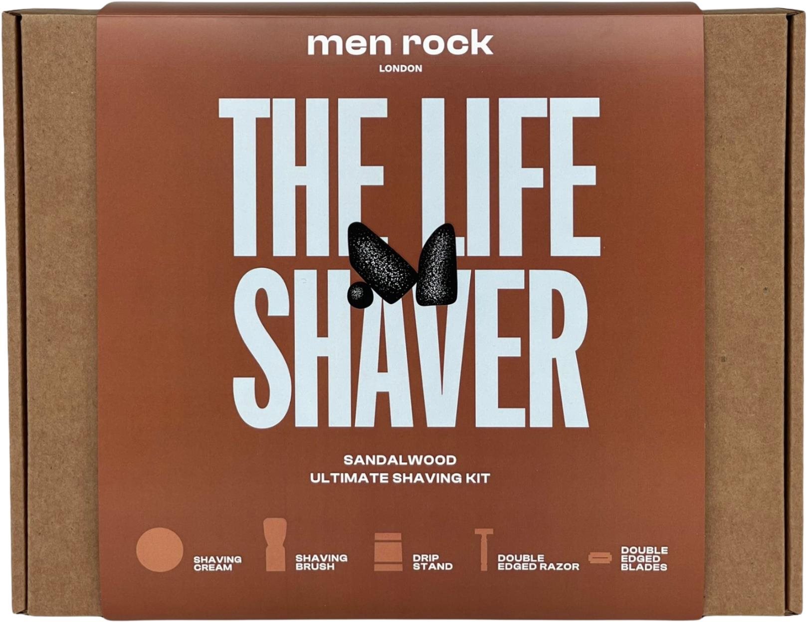 Men Rock Darčeková súprava na holenie – Santalové drevo