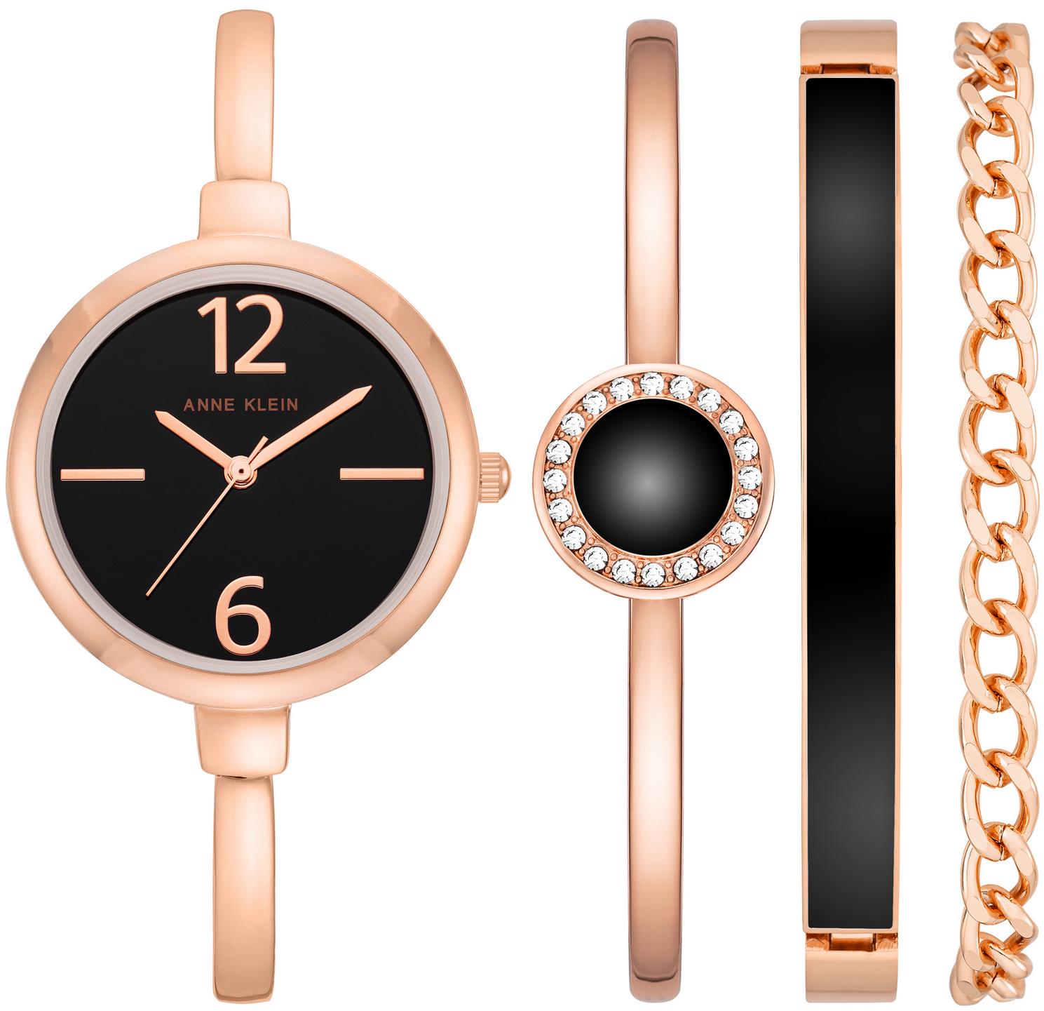 Anne Klein Darčeková sada hodiniek AK/3290BKST