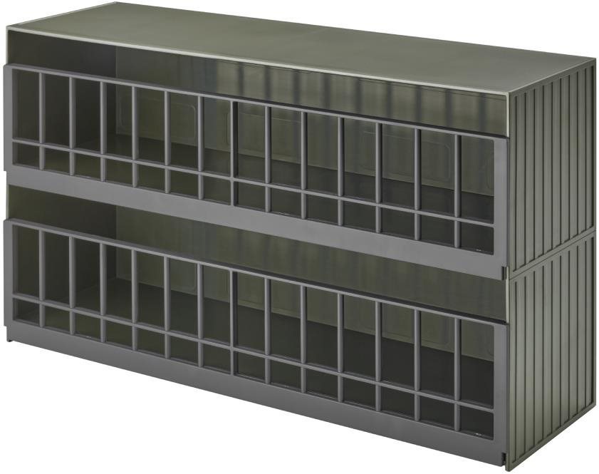 Yamazaki Úložný box na hračky Tower 5809, zelený