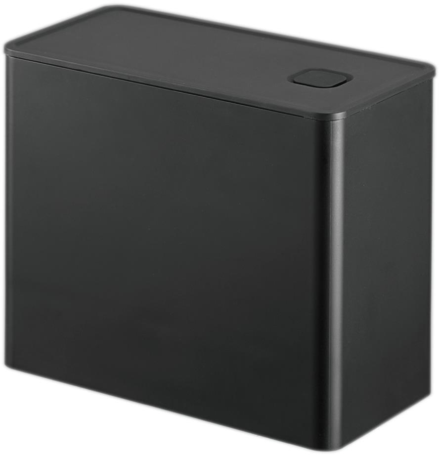 YAMAZAKI Tower 6908 Zásobník na kávu s lyžičkou 1,6 l čierny