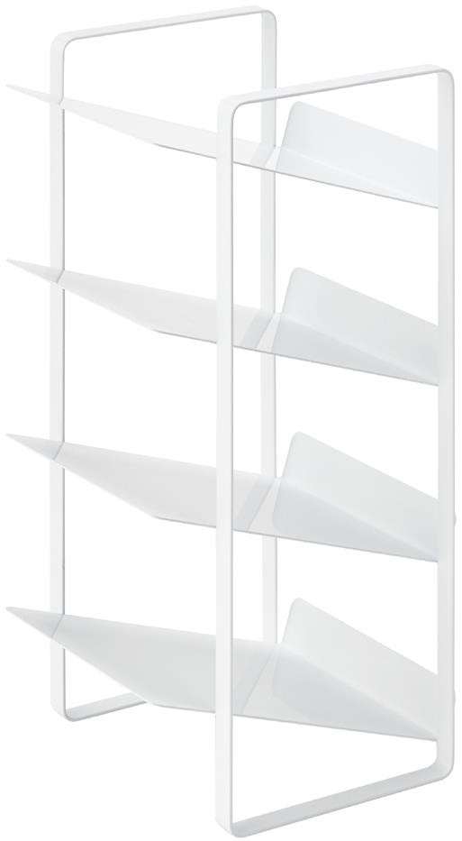 YAMAZAKI Organizér na fľaše do kuchynskej skrinky Tower 4304, kov, v. 40 cm, biely