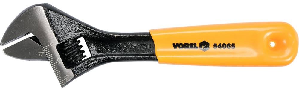 VOREL Kľúč nastaviteľný 150 mm gumová rukoväť TO-54065