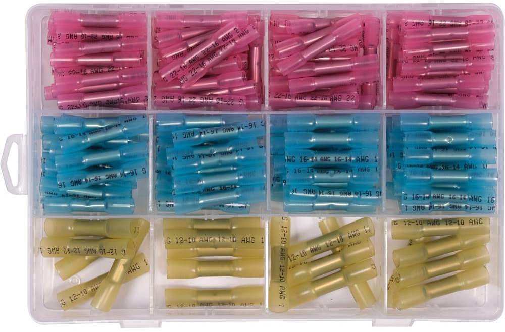 YATO Zmršťovacie bužírky s konektorom vodotesné sada 200 ks YT-81461