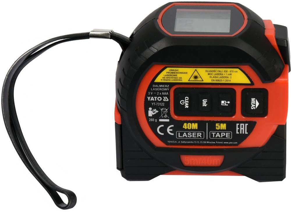 YATO Digitálny páskový meter 5/40 m YT-73122