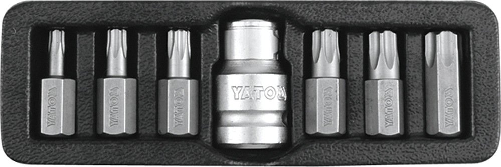 YATO Súprava bitov 7 ks TORX s otvorom YT-0416