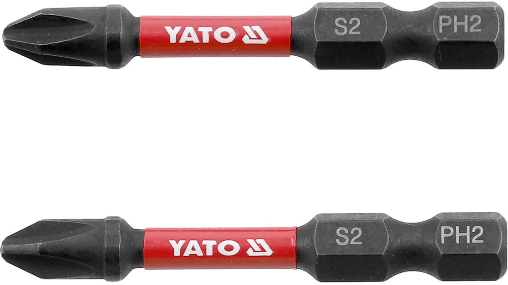 YATO Rázové bity 1/4" × 50 mm PH2 2 ks YT-78041