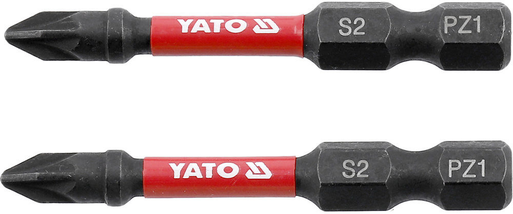 YATO Rázové bity 1/4" × 50 mm PZ1 2 ks YT-78043
