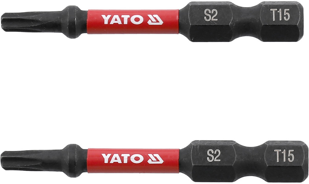 YATO Rázové bity 1/4" × 50 mm T15 2 ks YT-78052