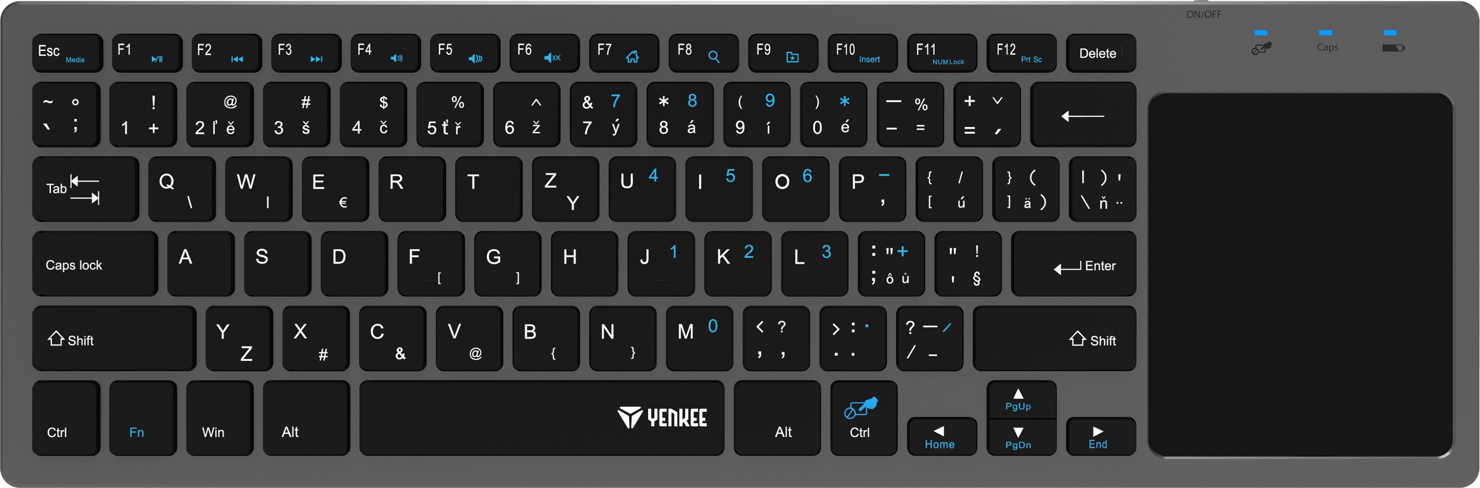 YENKEE YKB 5000CS WL touchpad – CZ