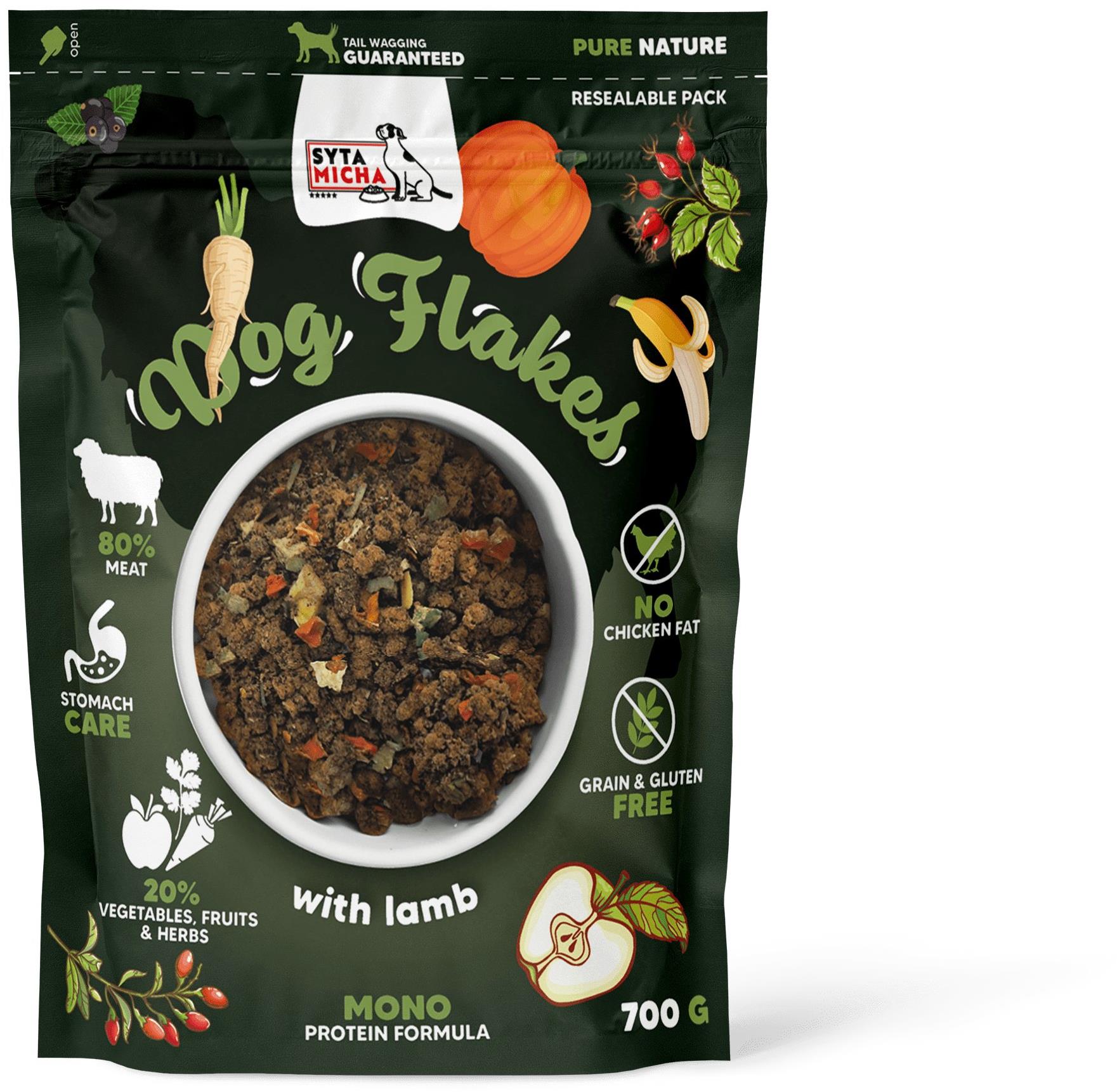 Syta micha BARF na cesty Jahňacie 700 g