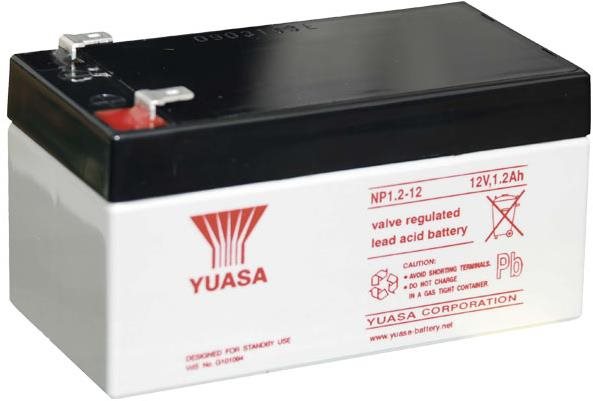 YUASA 12 V 1,2 Ah bezúdržbová olovená batéria NP1.2-12