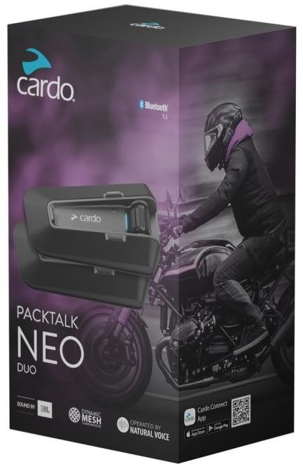 Cardo PackTalk Neo Duo intercom na motocykel pre 2 osoby