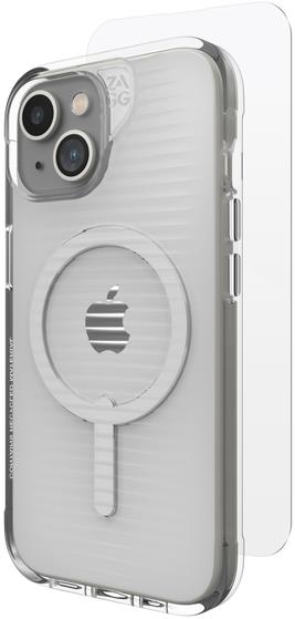 ZAGG Case Luxe Snap kryt a ochranné sklo pre Apple iPhone 15/14/13 – transparentný