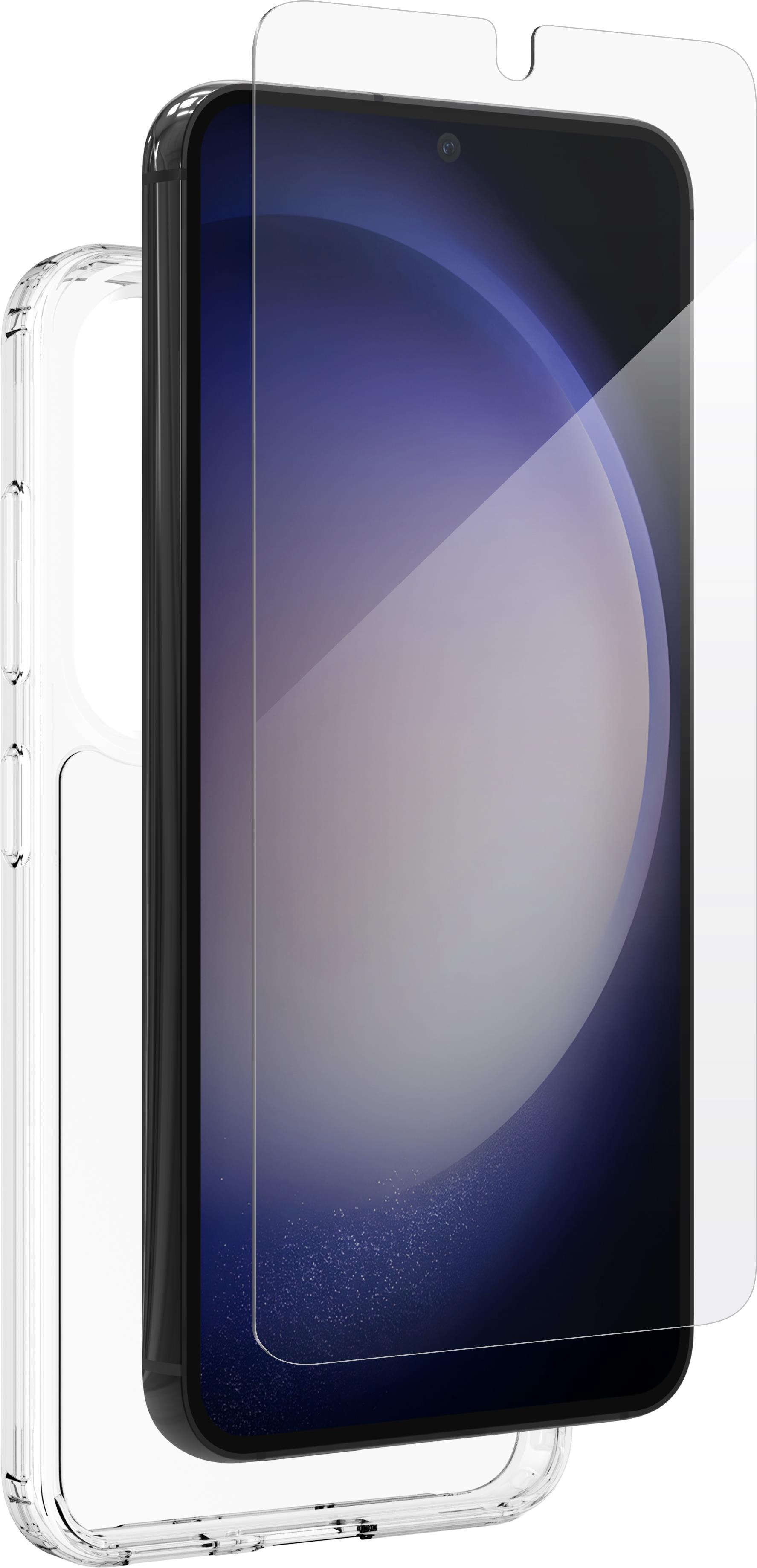 ZAGG iFrogz Defence Bundle Pack pre Samsung Galaxy S23 – ochranná fólia a priehľadný ochranný kryt