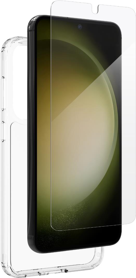 ZAGG iFrogz Defence Bundle Pack pre Samsung Galaxy S23+ – ochranná fólia a priehľadný ochranný kryt