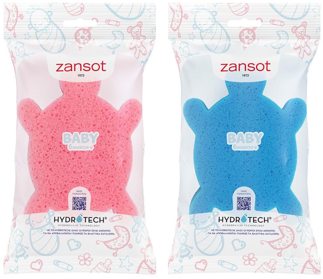 ZANSOT grécka hypoalergénna detská hubka modrá korytnačka + ružová korytnačka