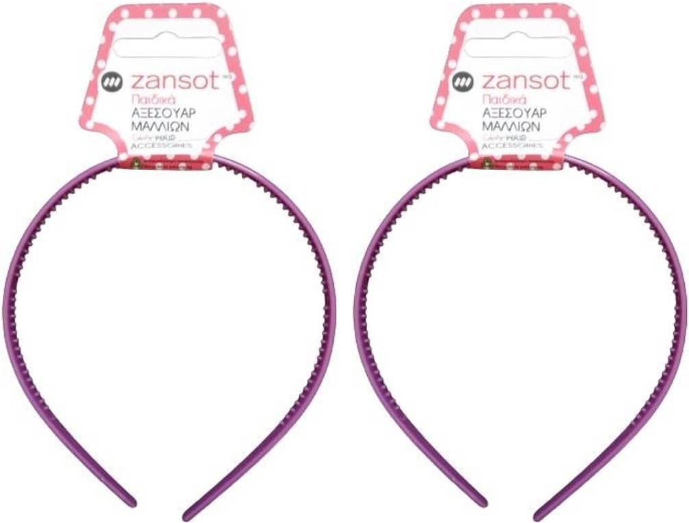 ZANSOT Detská plastová čelenka do vlasov, fialová