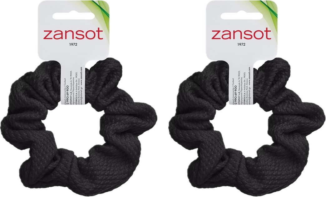 Zansot Scrunchie 2 ks, čierna
