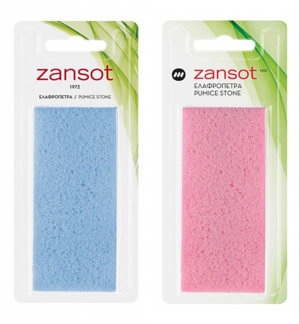 ZANSOT Pemza na nohy modrá + ružová