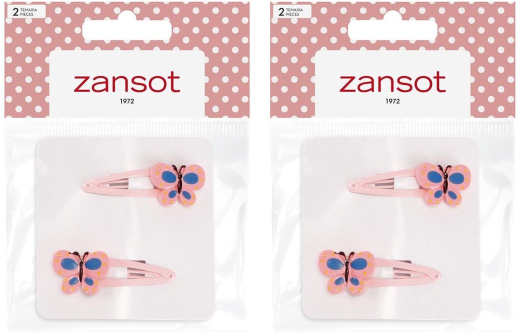 Zansot Detská Sponka motýľ, púdrová