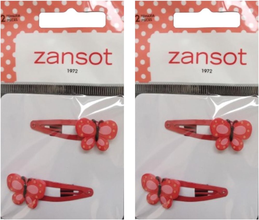 Zansot Detská Sponka motýľ, červená