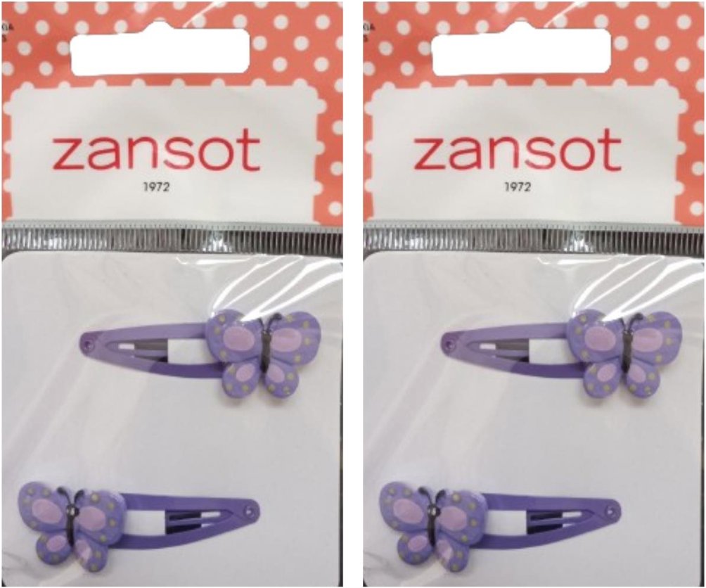Zansot Detská Sponka motýľ, fialová