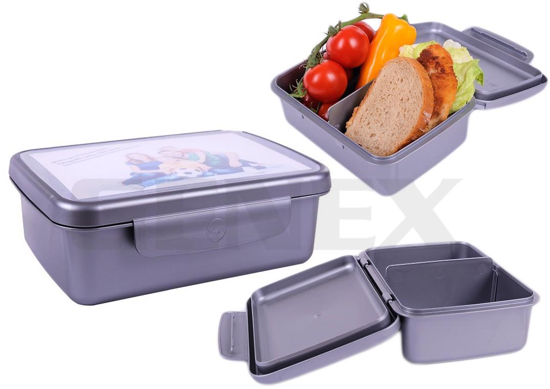 ZDRAVÁ LAHEV Zdravá desiata sivá, komplet