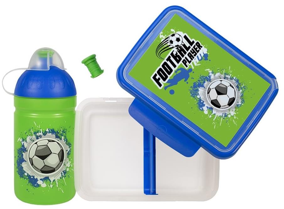 ZDRAVÁ LAHEV Zdravá desiata + Fľaša 0,5 l FUTBAL, set