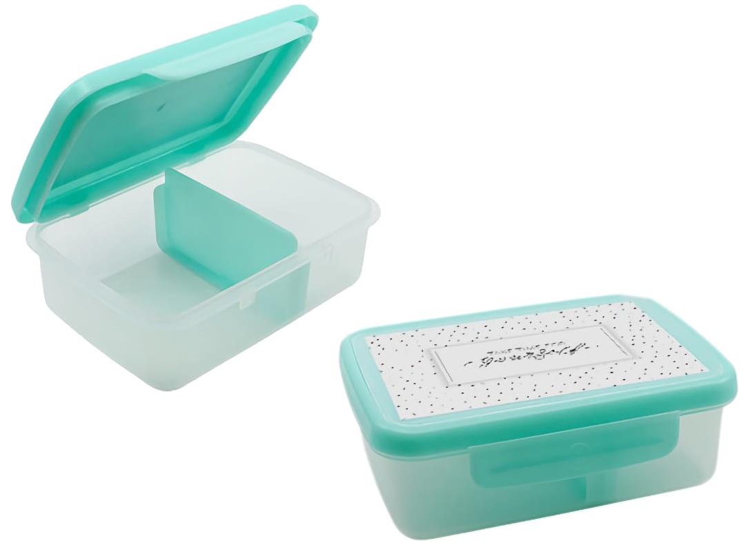 ZDRAVÁ LAHEV SCANDI Zdravá desiata box tyrkysová