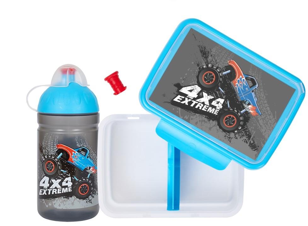 ZDRAVÁ LAHEV Zdravá desiata + Fľaša 0,5 l MONSTER TRUCK, set