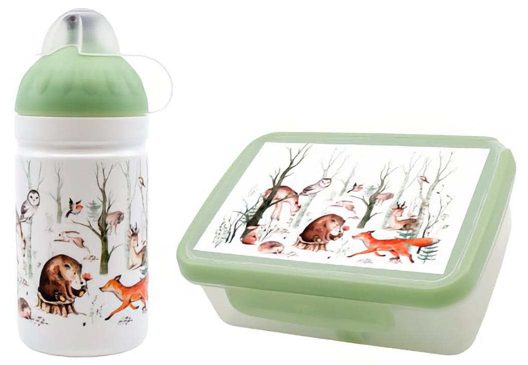 ZDRAVÁ LAHEV Zdravá desiata + Fľaša 0,5 l LESNÉ ZVIERATÁ, set