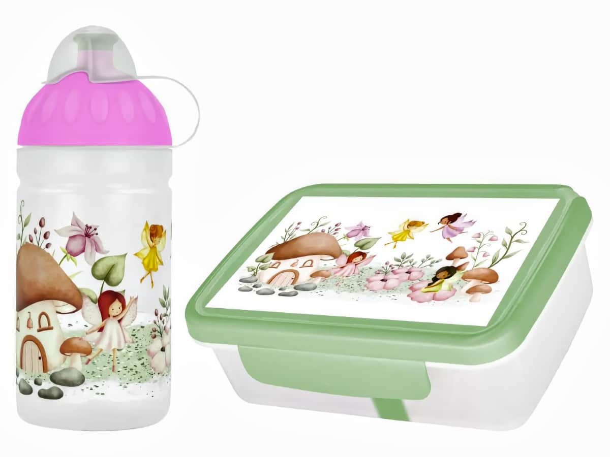 ZDRAVÁ FĽAŠA zdravá desiata + zdravá fľaša 0,5 l Rozprávkové víly sada