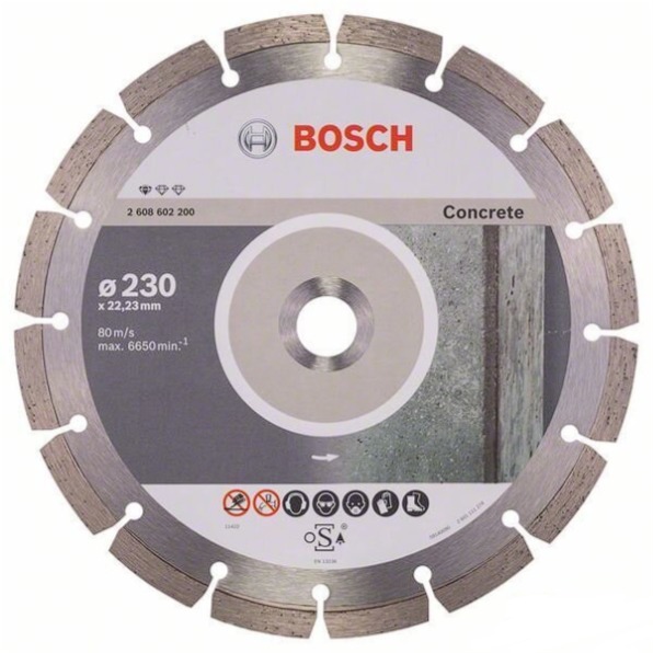 Kotúč diamantový segment BPE, 230 × 22,23 mm