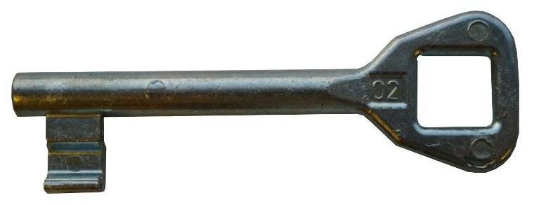 Kľúč náhradný k pravému zámku, č.02