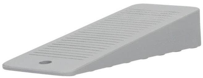 Klin dverný, 98 × 40 mm, plast, sivý