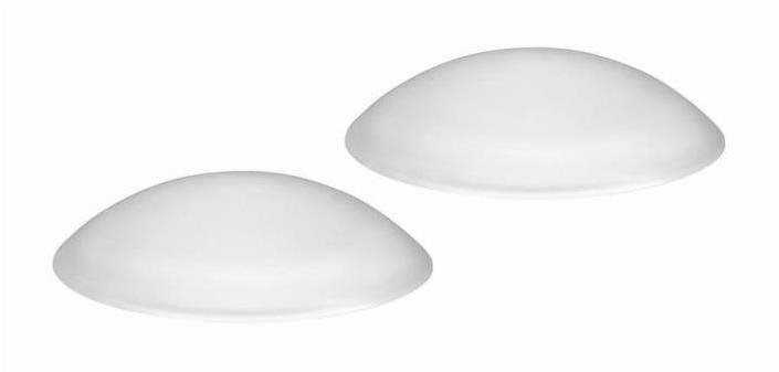 Zarážka na dvere, priemer 60 mm, transparentná, 2 ks