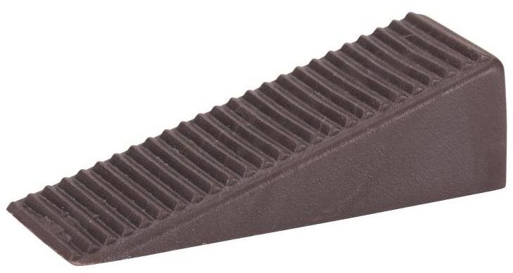 Klin dverný, 15,5 × 50 × 19 mm, plast, hnedý