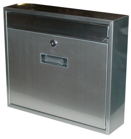 Schránka poštová nerezová, 360 × 310 × 90 mm